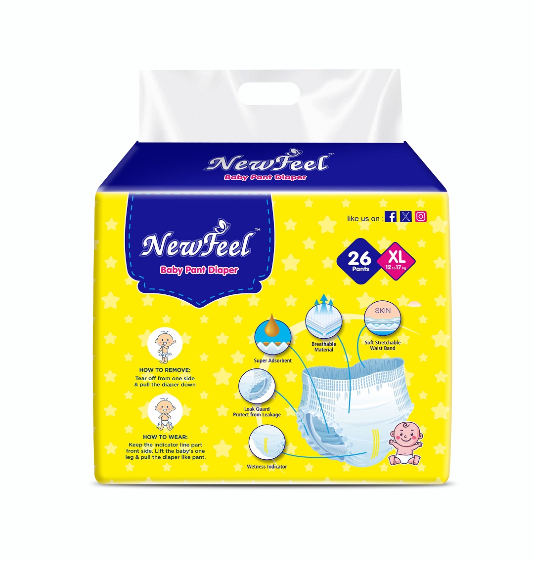 Newfeel_Baby_Diaper_XL_2