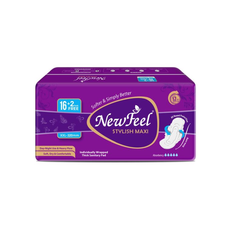 Stylish Maxi Cottony Soft Tri-Fold Pad XXL 320mm Pack Of 18 Pcs