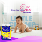NewFeel Baby Diaper Medium Size- 72 Count - Image 5