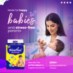 NewFeel Baby Diaper Large Size- 62 Count - Image 5