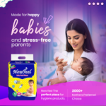 NewFeel Baby Diaper Medium Size- 72 Count - Image 6